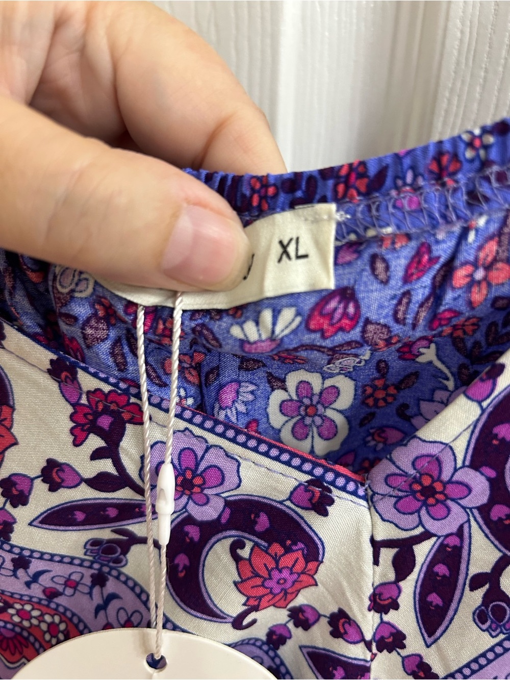 NWT Rusty Dusty Purple Floral Bohemian Maxi Dress XL - Picture 3 of 3